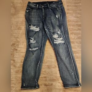 Size 18 Judy Blues Jeans Boyfriend Jeans Distressed